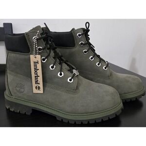 Timberland 6" Premium Waterproof Boots US 5 EU 37.5 Green Nubuck A2KCS